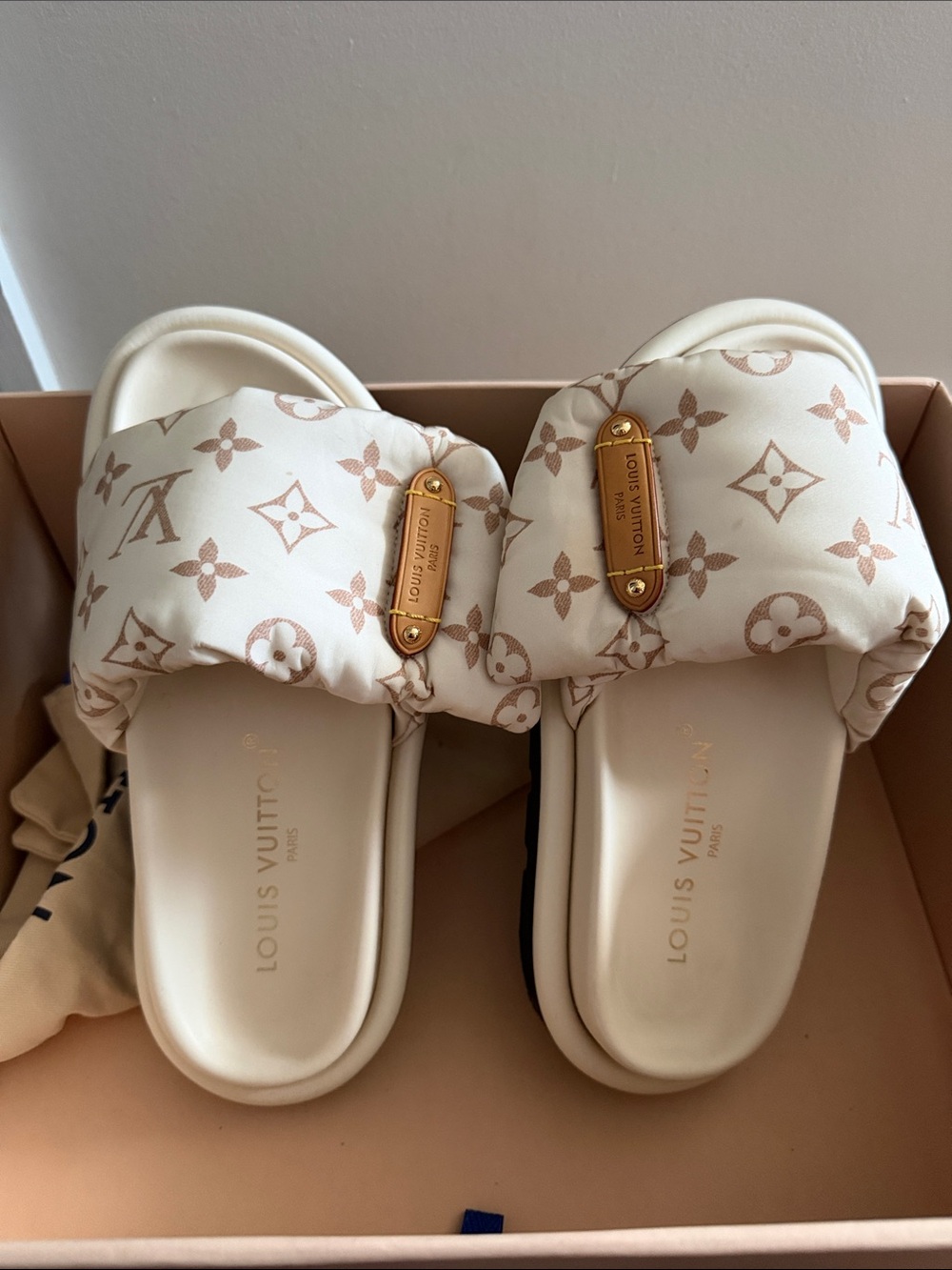 Louis Vuitton Black Women's Slide Sandals